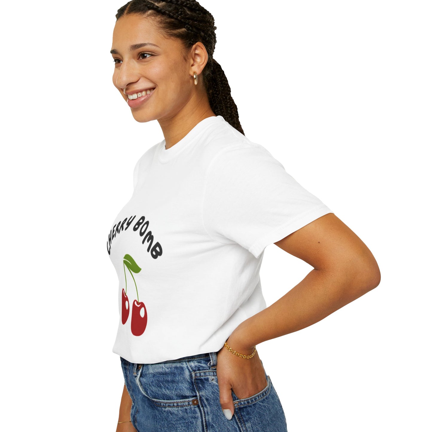 Cherry Bomb T-Shirt, Unisex Tee, Casual Wear, Gift for Music Lovers, Summer Outfit, Cherry Graphic Tee