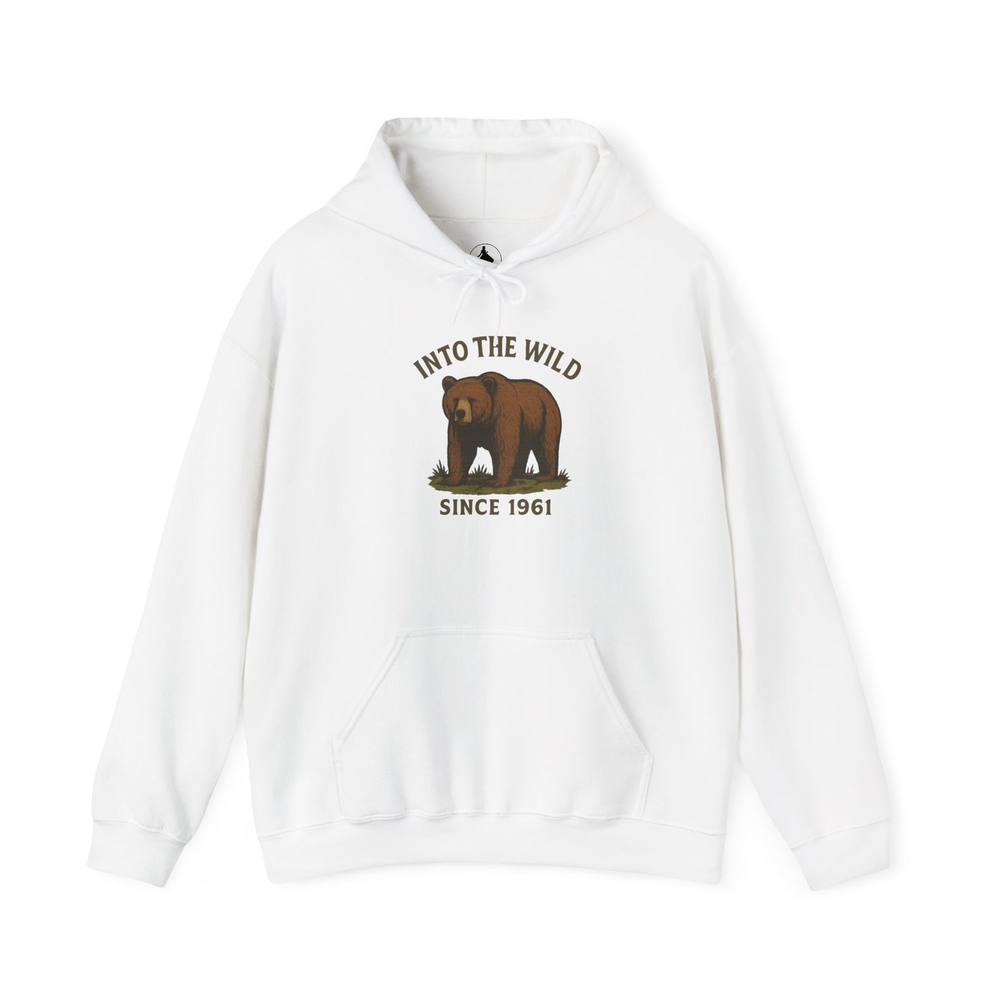 Into the Wild Bear Hoodie - Cozy Unisex Sweatshirt for Nature Lovers, Perfect Gift for Outdoor Adventures, Camping, and Wildlife Enthusiasts