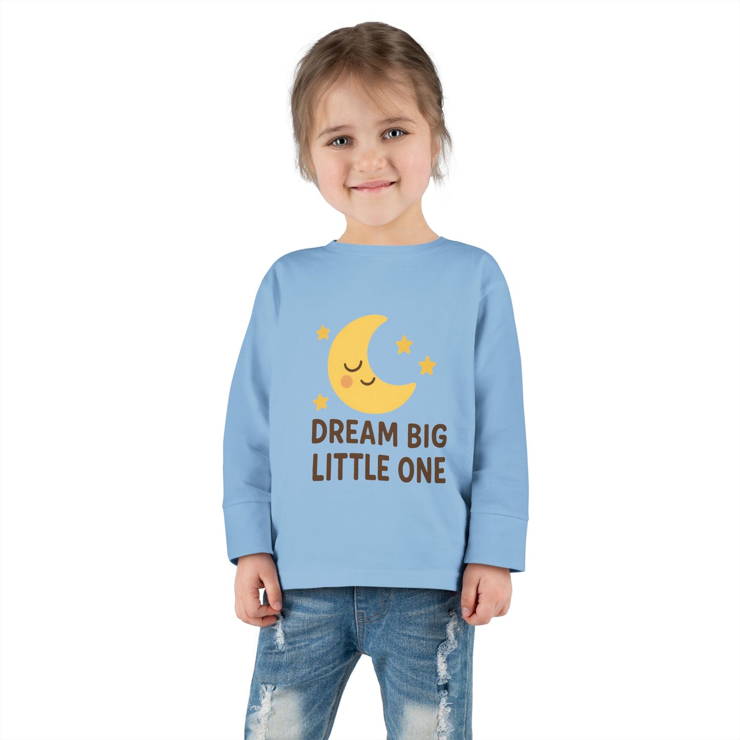 Dream Big Toddler Long Sleeve Tee, Cute Kids Shirt, Nursery Gift, Baby Shower Present, Sleepy Time Apparel, Toddler Sleepwear