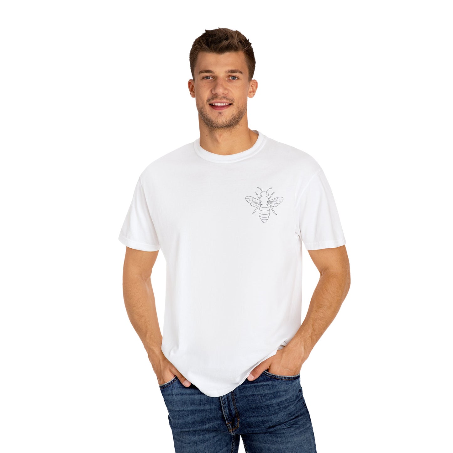Honeycomb Graphic Unisex T-shirt | Summer Vibes, Bee Lovers, Casual Outfit, Gift for Nature Enthusiasts, Eco-friendly Apparel