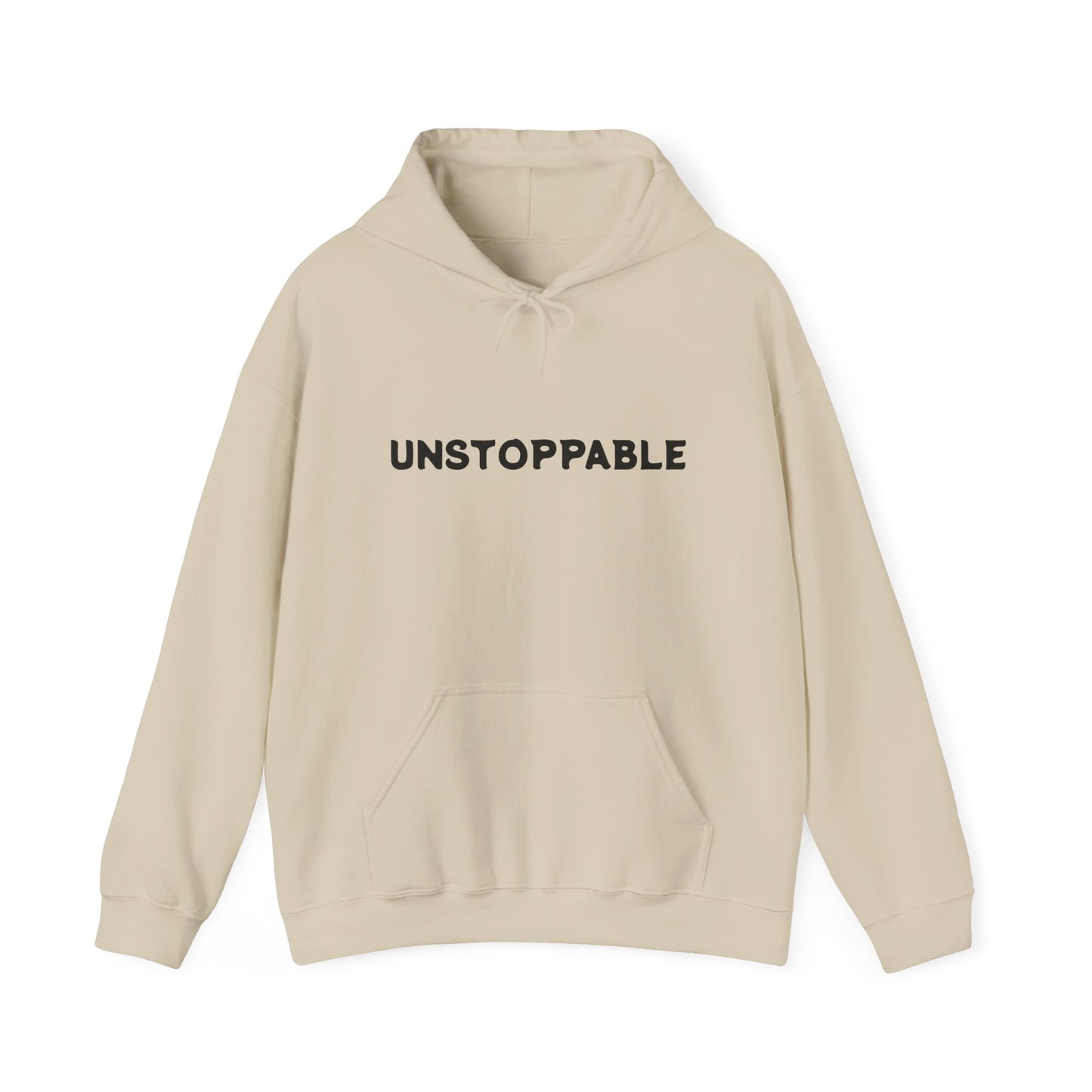 Unisex Hoodie - 'Unstoppable' Motivational Sweatshirt, Gift for Her, Him, Fitness, Everyday Wear, Cozy Layering
