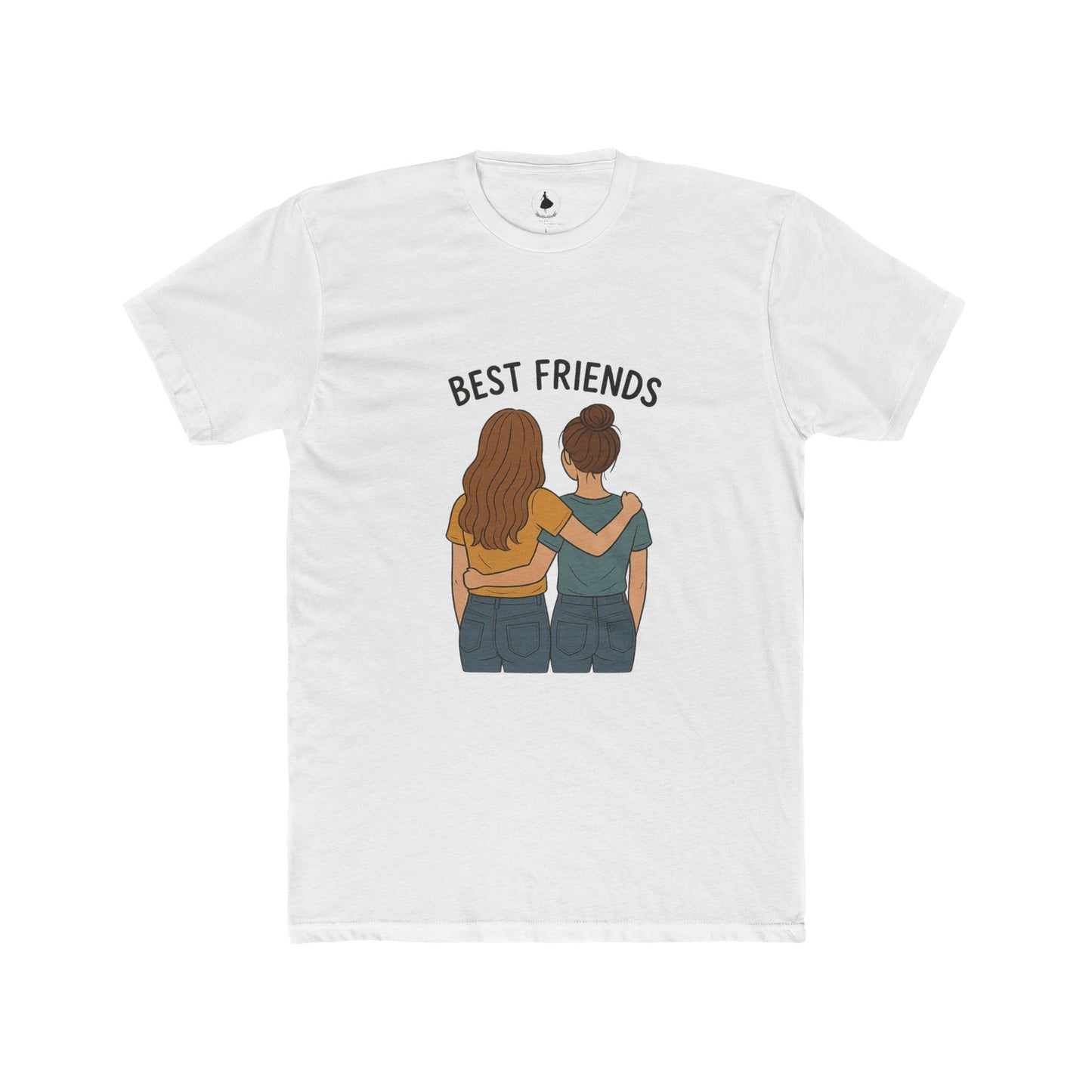 Best Friends Unisex Cotton Crew Tee, Friendship Gift, Casual Wear, Everyday Tee, Matching Tees for Friends