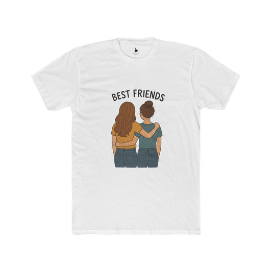 Best Friends Unisex Cotton Crew Tee, Friendship Gift, Casual Wear, Everyday Tee, Matching Tees for Friends