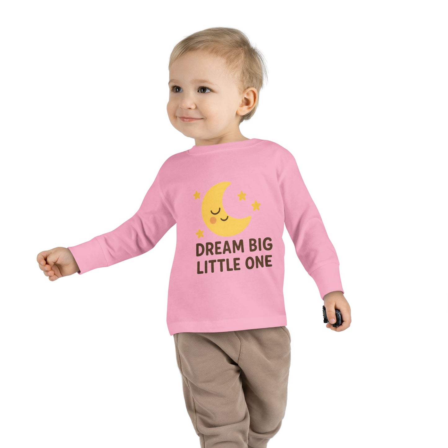 Dream Big Toddler Long Sleeve Tee, Cute Kids Shirt, Nursery Gift, Baby Shower Present, Sleepy Time Apparel, Toddler Sleepwear