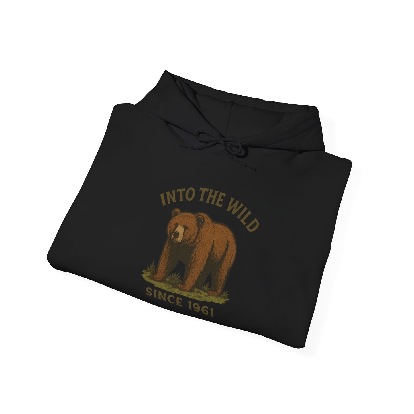 Into the Wild Bear Hoodie - Cozy Unisex Sweatshirt for Nature Lovers, Perfect Gift for Outdoor Adventures, Camping, and Wildlife Enthusiasts