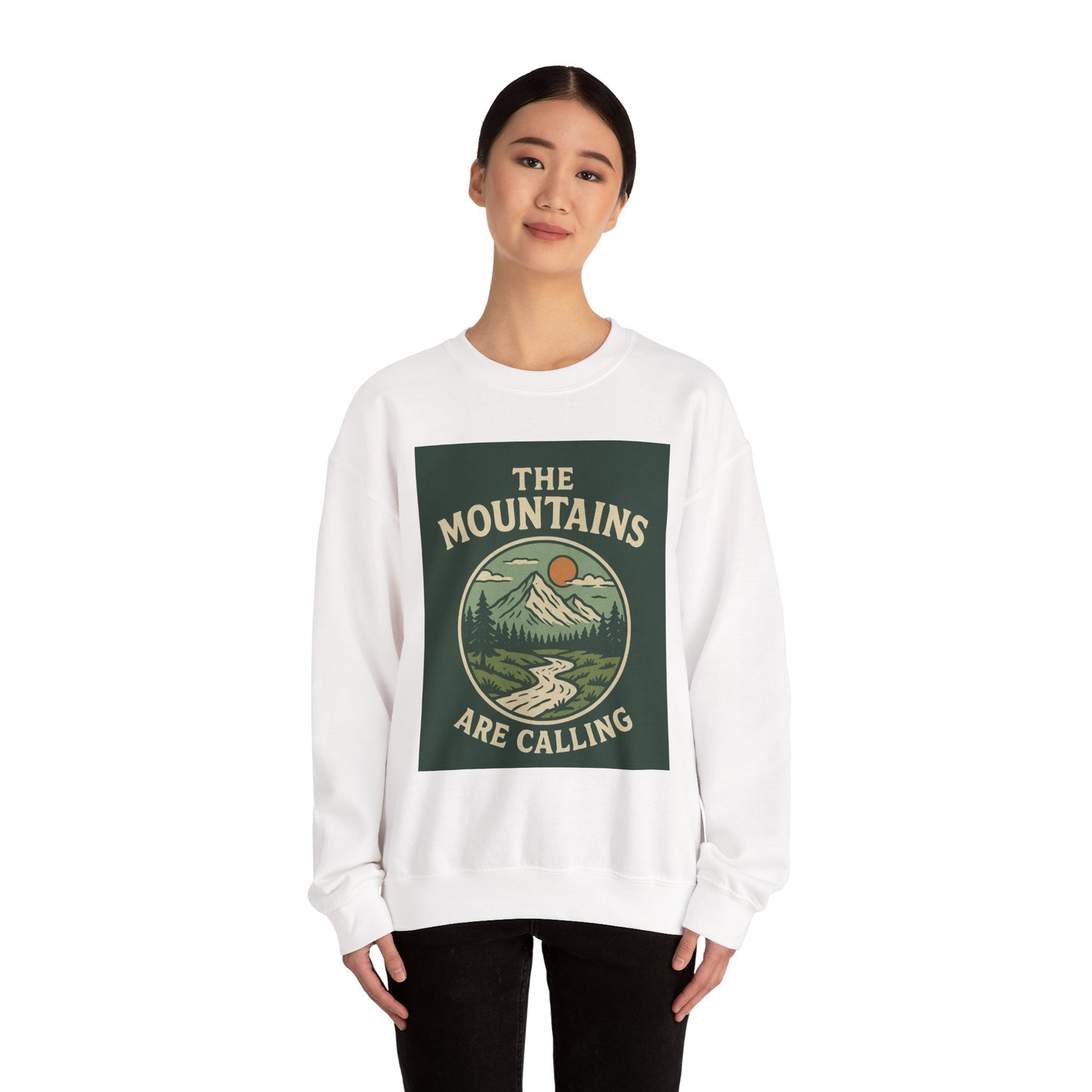 The Mountains Are Calling Sweatshirt, Cozy Hiking Apparel, Unisex Sweatshirt, Adventure Gift, Nature Lover Crewneck