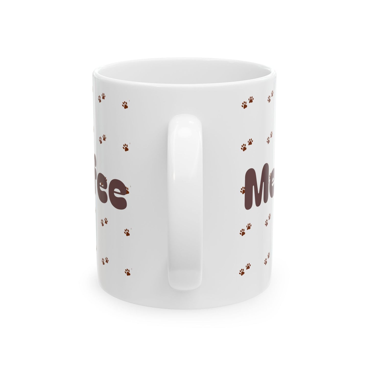 Cute Paw Print Ceramic Mug, Coffee Lover Gift, Pet Owner Mug, Animal Decor, Puppy Coffee Cup, Cat Lover Gift, Customizable Mug