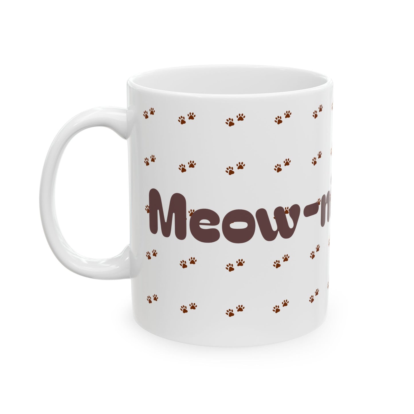 Cute Paw Print Ceramic Mug, Coffee Lover Gift, Pet Owner Mug, Animal Decor, Puppy Coffee Cup, Cat Lover Gift, Customizable Mug