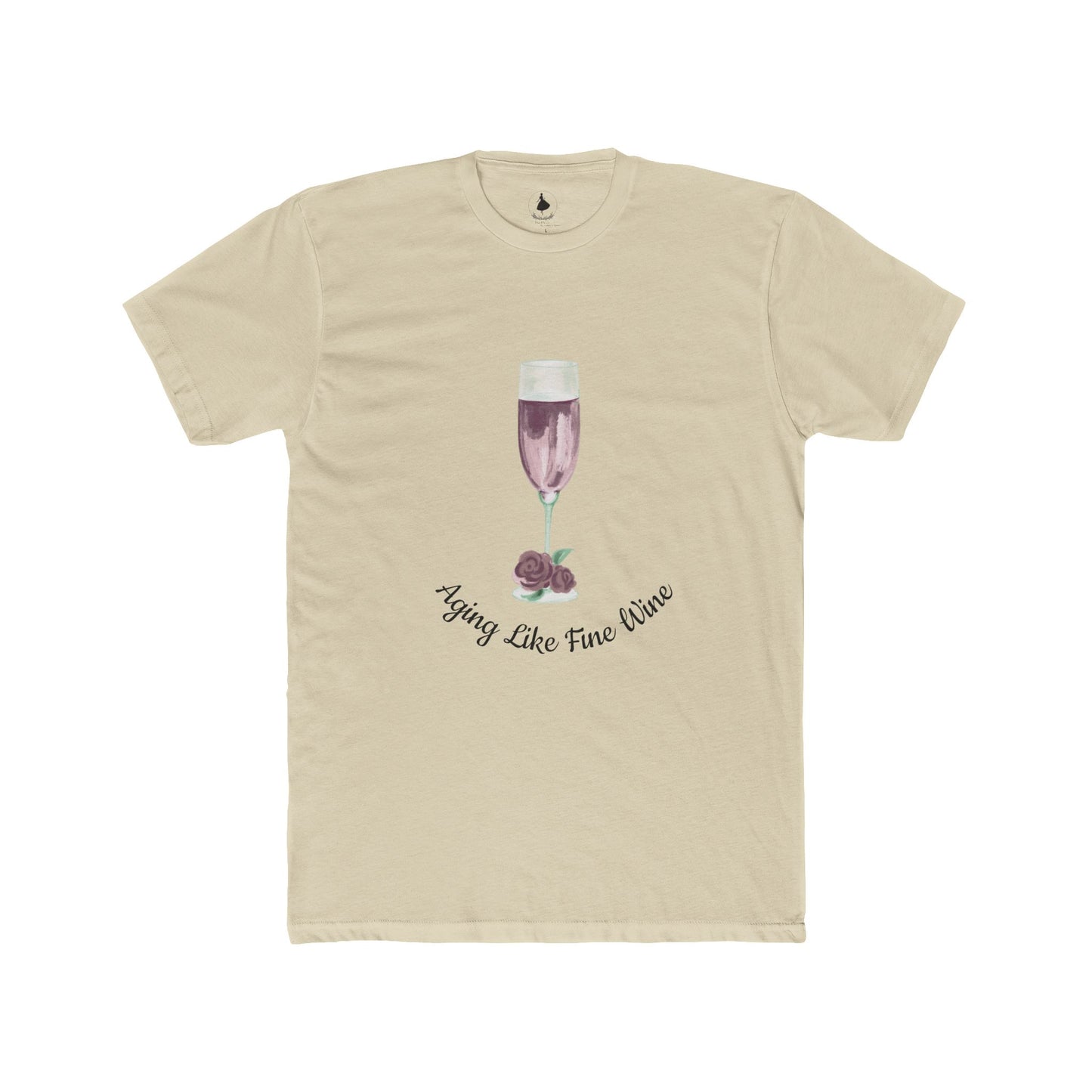 Aging Like Fine Wine Unisex Cotton Crew Tee, Gift for Wine Lovers, Birthday T-Shirt, Cute Wine Graphic Tee, Funny Wine Saying