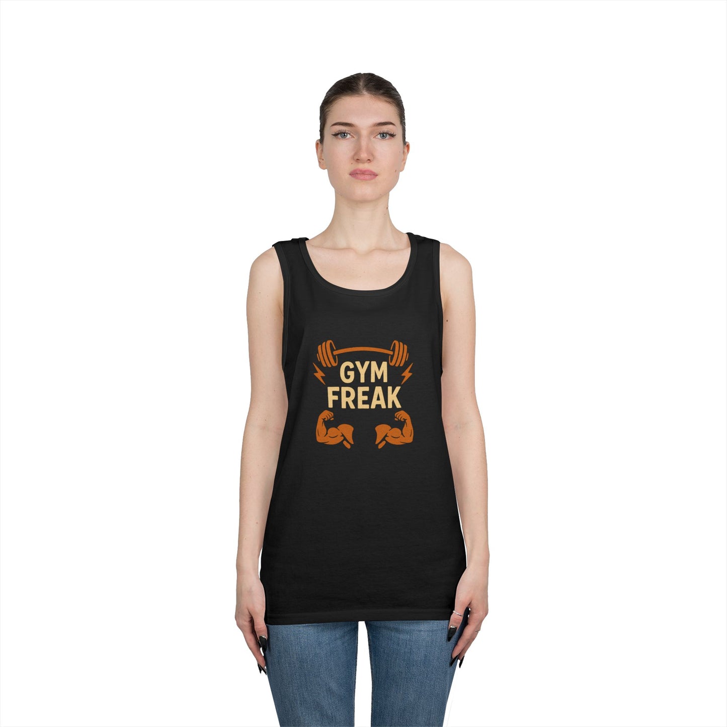 Gym Motivation Tank Top - Fitness, Workout Gear, Unisex Athletic Apparel, Gym Freak, No Pain No Gain, Summer Fitness Top
