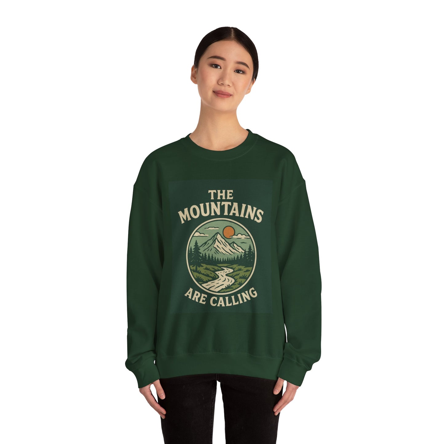 The Mountains Are Calling Sweatshirt, Cozy Hiking Apparel, Unisex Sweatshirt, Adventure Gift, Nature Lover Crewneck