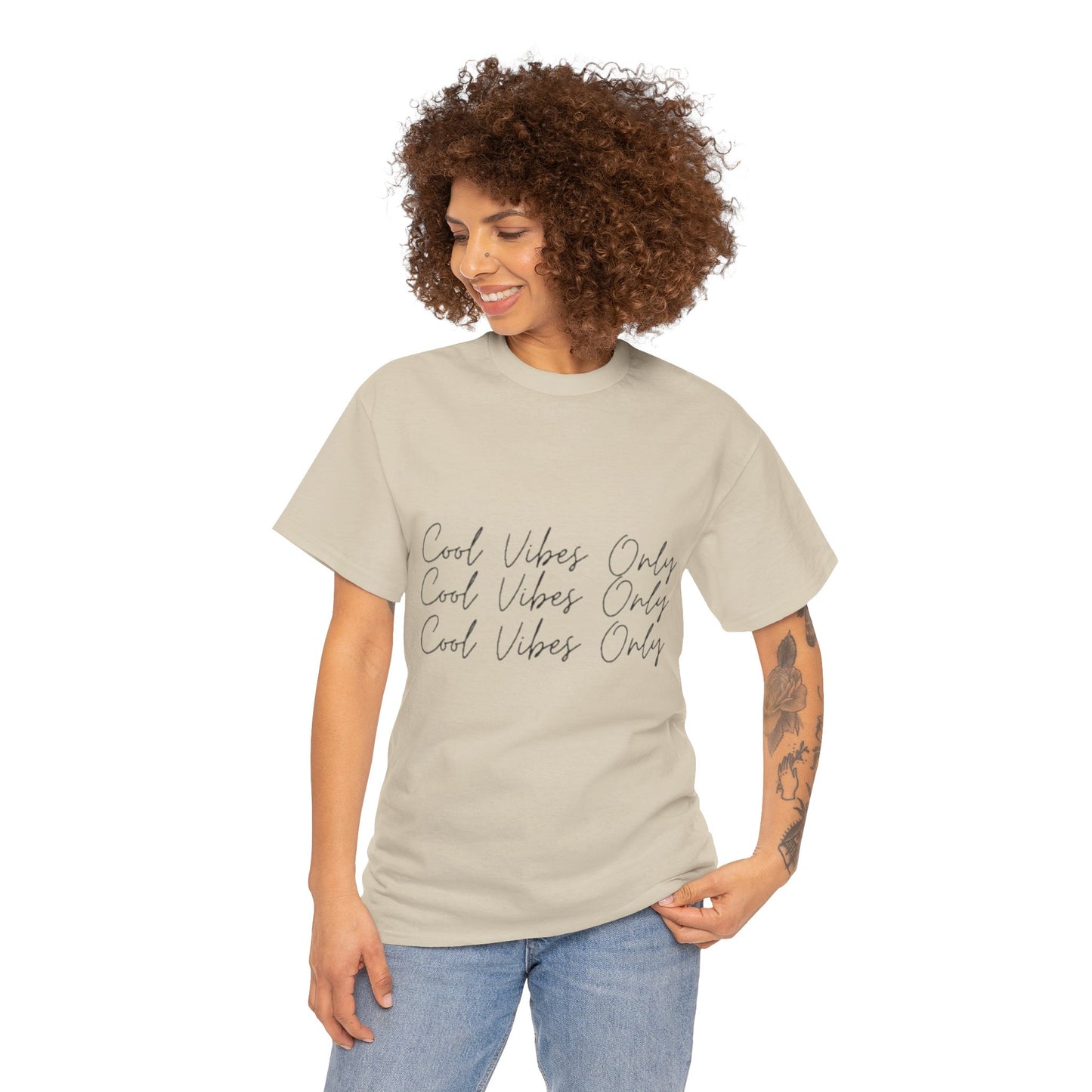 Cool Vibes Only Unisex Tee, Perfect for Casual Outings, Gifts for Friends, Summer Festivals, Relaxed Fit, Everyday Comfort