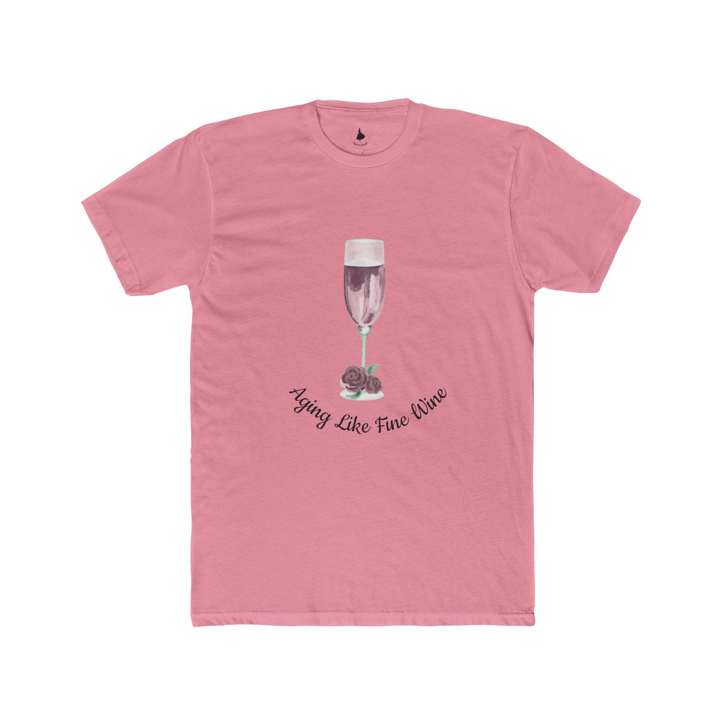 Aging Like Fine Wine Unisex Cotton Crew Tee, Gift for Wine Lovers, Birthday T-Shirt, Cute Wine Graphic Tee, Funny Wine Saying