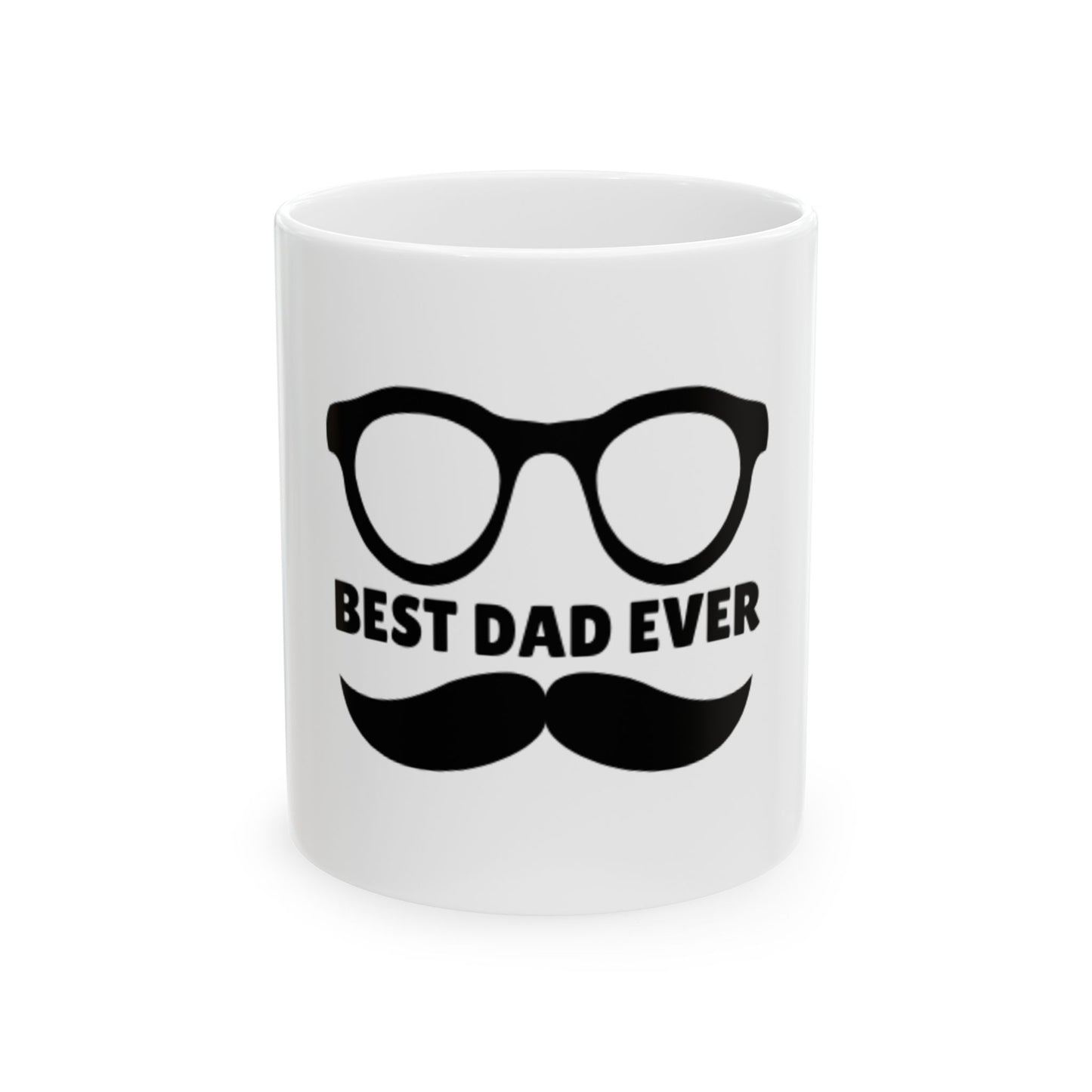 Best Dad Ever Ceramic Mug, Funny Gift for Father's Day, Personalized Coffee Cup, Dad's Birthday Present, Home Decor