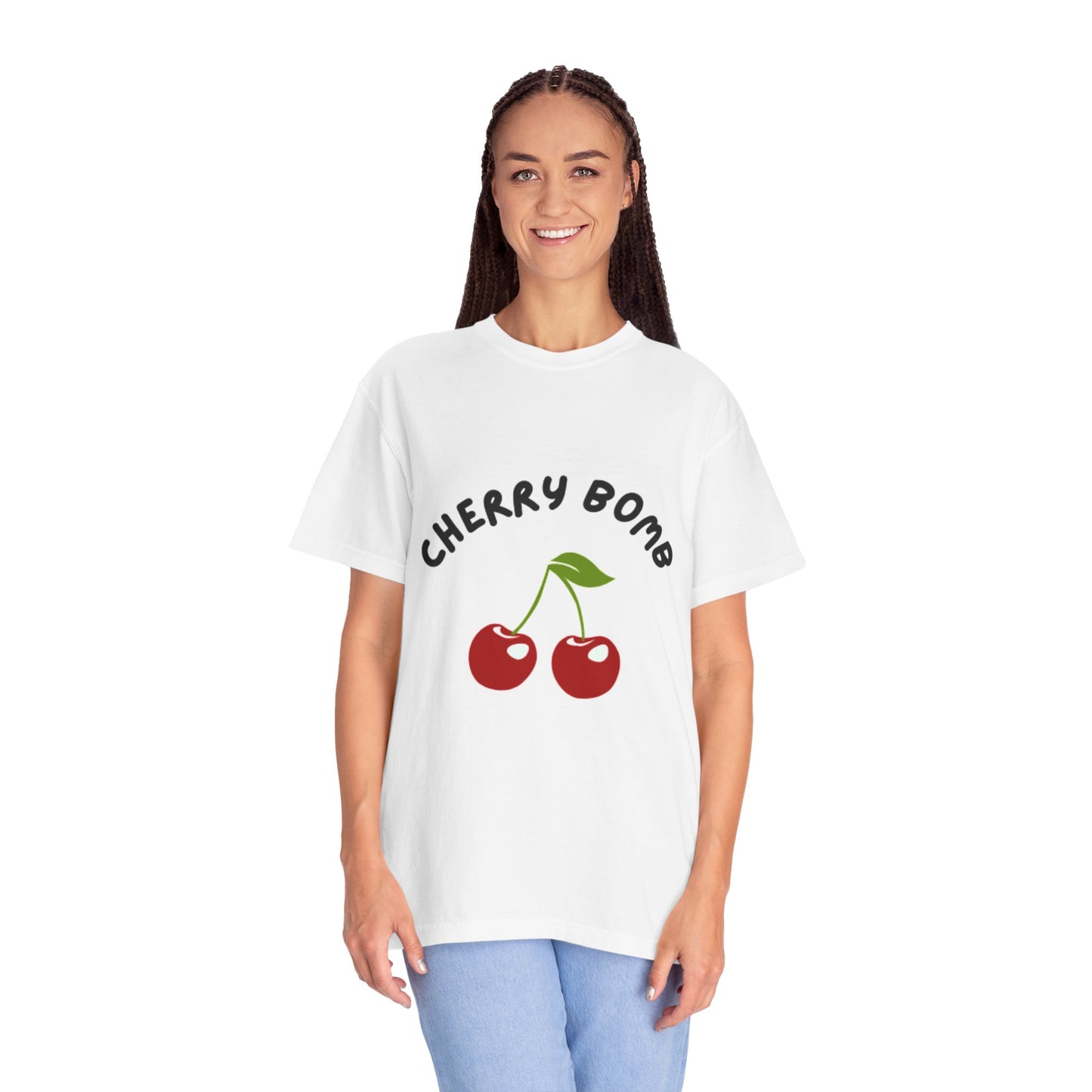 Cherry Bomb T-Shirt, Unisex Tee, Casual Wear, Gift for Music Lovers, Summer Outfit, Cherry Graphic Tee
