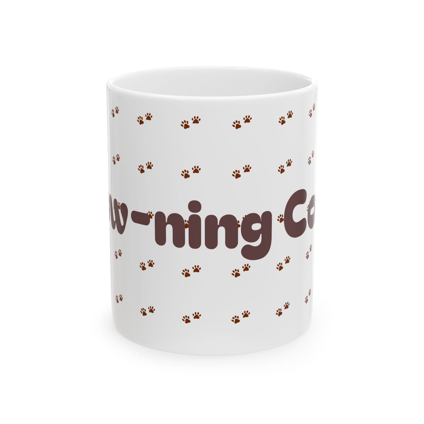 Cute Paw Print Ceramic Mug, Coffee Lover Gift, Pet Owner Mug, Animal Decor, Puppy Coffee Cup, Cat Lover Gift, Customizable Mug