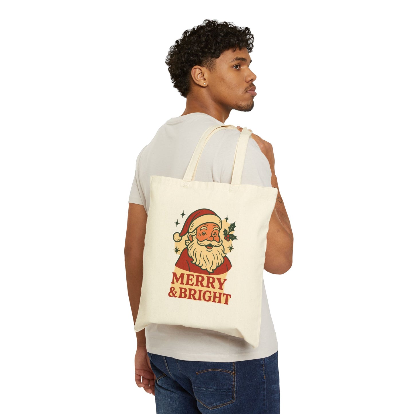 Merry & Bright Christmas Tote Bag