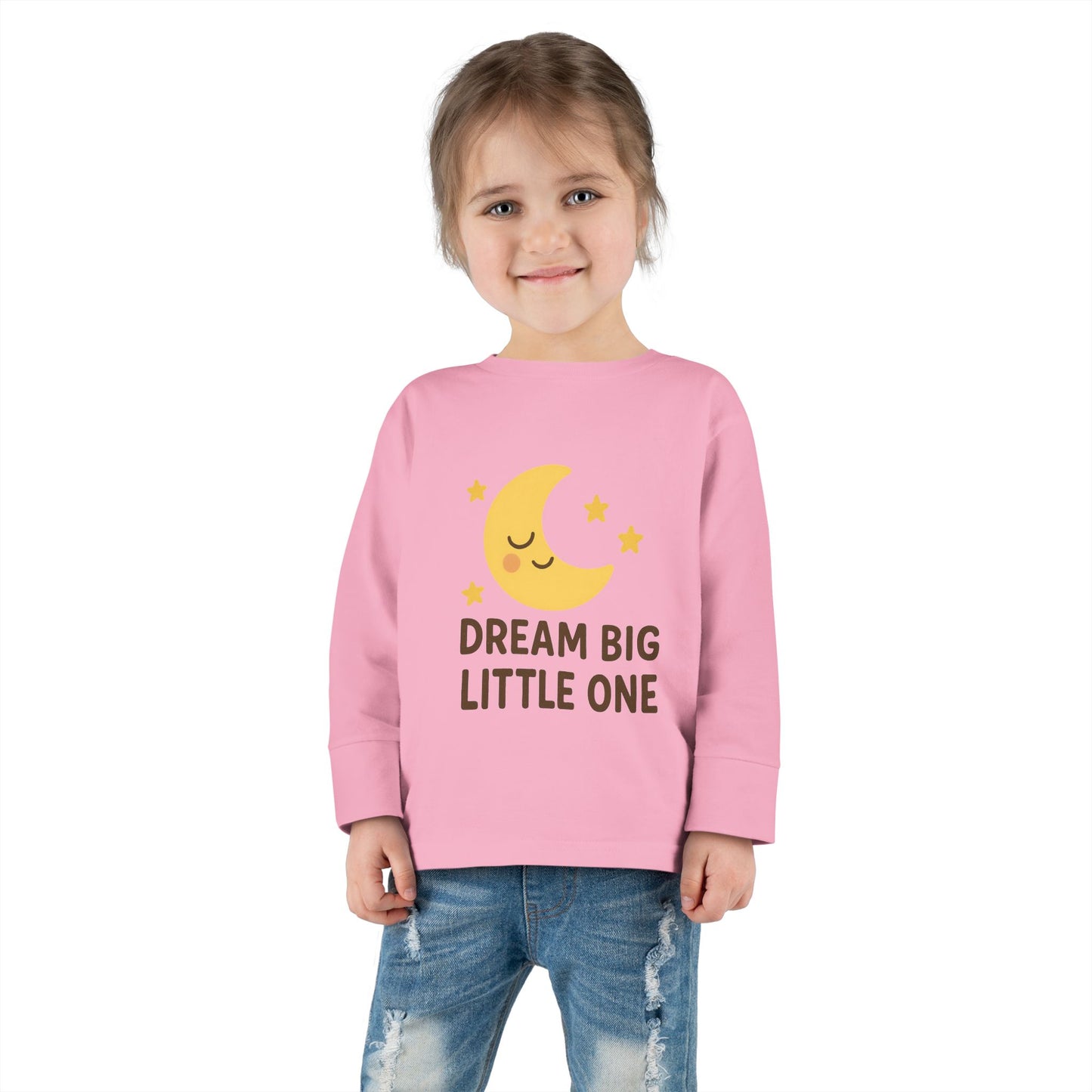 Dream Big Toddler Long Sleeve Tee, Cute Kids Shirt, Nursery Gift, Baby Shower Present, Sleepy Time Apparel, Toddler Sleepwear