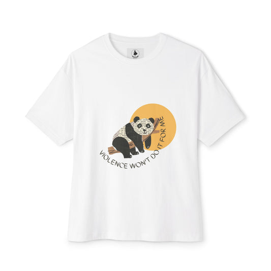 Unisex Oversized Panda Tee, Casual Wear, Gift for Animal Lovers, Eco-Friendly Fashion, Statement T-Shirt, Everyday Comfort