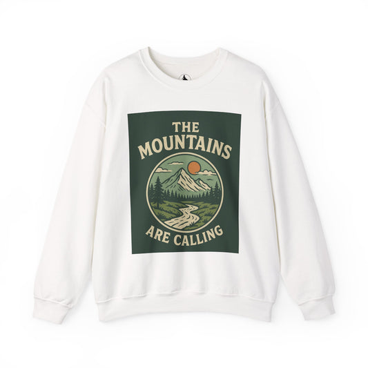 The Mountains Are Calling Sweatshirt, Cozy Hiking Apparel, Unisex Sweatshirt, Adventure Gift, Nature Lover Crewneck