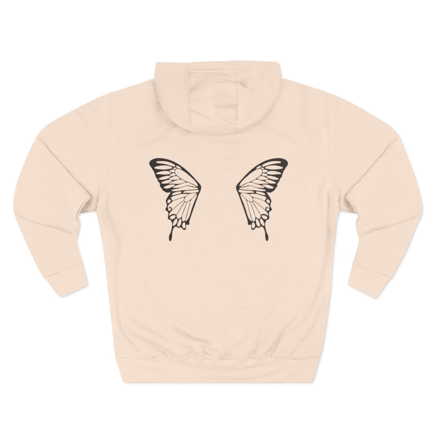 Three-Panel Fleece Hoodie