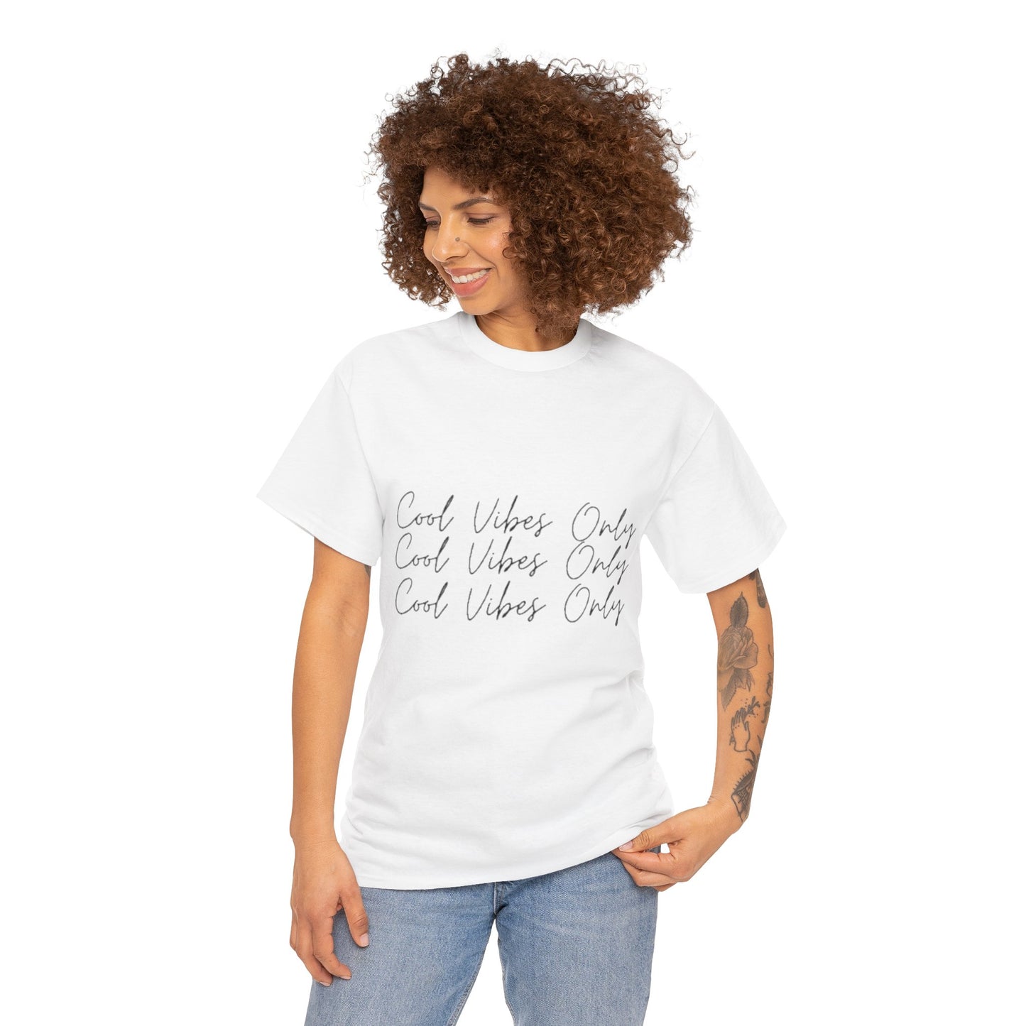 Cool Vibes Only Unisex Tee, Perfect for Casual Outings, Gifts for Friends, Summer Festivals, Relaxed Fit, Everyday Comfort