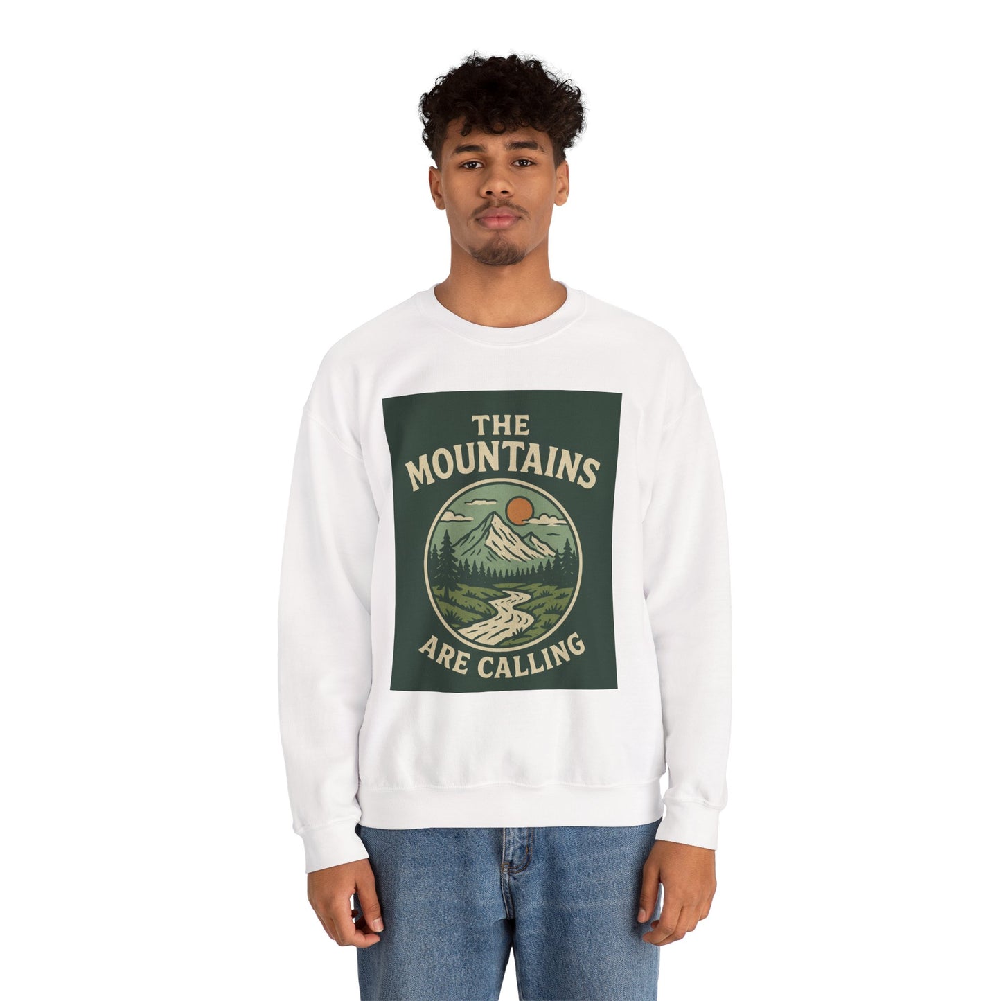 The Mountains Are Calling Sweatshirt, Cozy Hiking Apparel, Unisex Sweatshirt, Adventure Gift, Nature Lover Crewneck