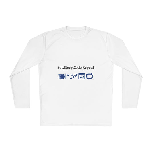 Unisex Lightweight Long Sleeve Tee - Eat Sleep Code Repeat, Programmer Shirt, Gift for Coders, Tech Enthusiast Apparel, Casual [...]