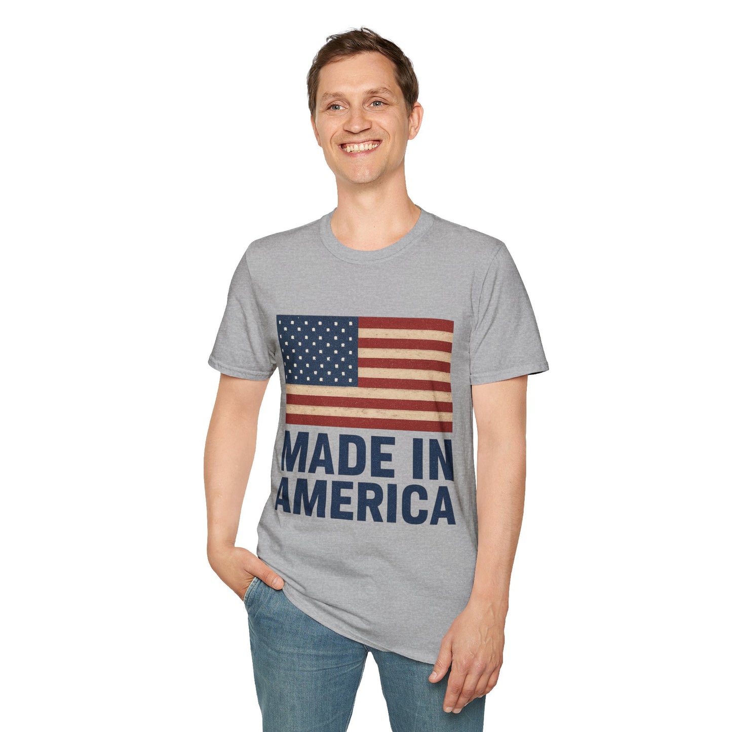 American Pride T-Shirt, Independence Day Shirt, Patriot Tee, Gift for Veterans, Casual Wear, Unisex Apparel