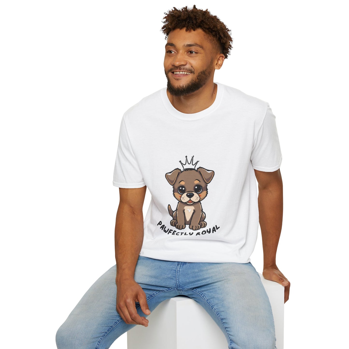 Cute Dog Crown T-Shirt, Pet Lover Gift, Birthday Apparel, Animal Lover Tee, Puppy Themed Shirt, Comfortable Unisex Wear