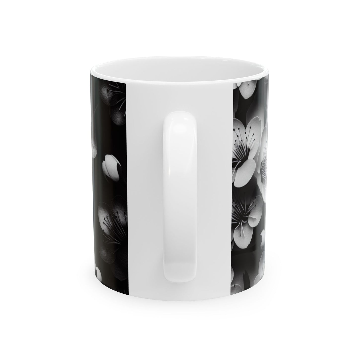 Stylish Floral Ceramic Mug - Perfect Gift for Tea Lovers, Coffee Drinkers, Home Decor, Springtime, Birthday, Mother's Day