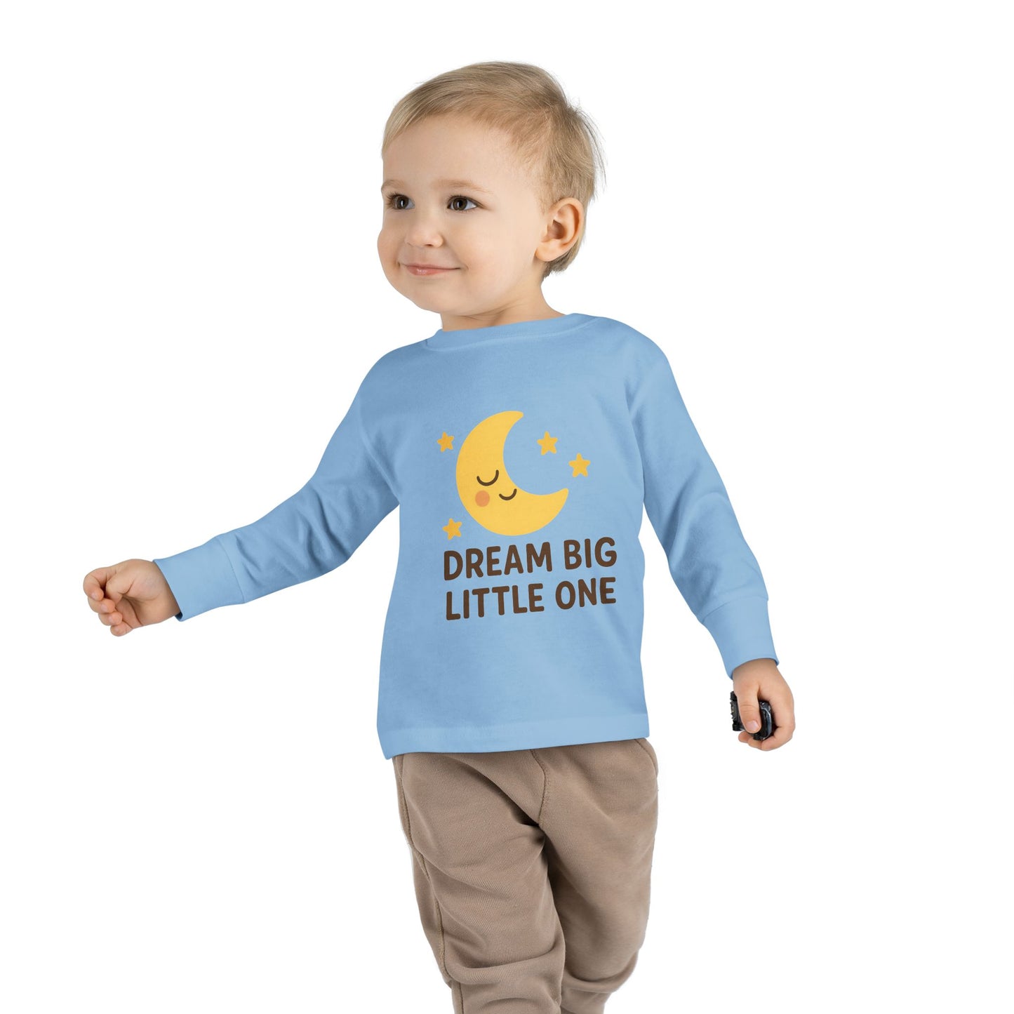 Dream Big Toddler Long Sleeve Tee, Cute Kids Shirt, Nursery Gift, Baby Shower Present, Sleepy Time Apparel, Toddler Sleepwear