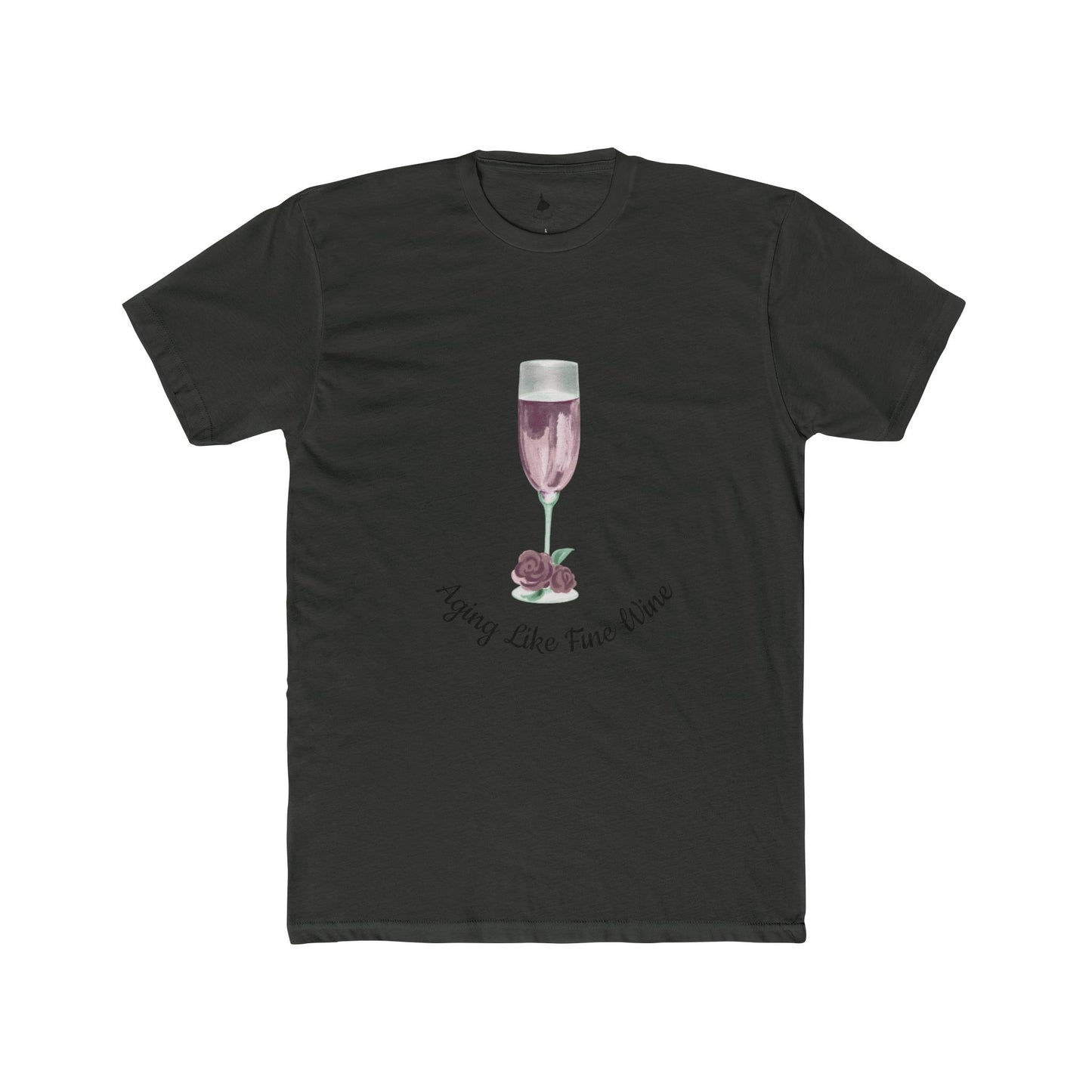 Aging Like Fine Wine Unisex Cotton Crew Tee, Gift for Wine Lovers, Birthday T-Shirt, Cute Wine Graphic Tee, Funny Wine Saying
