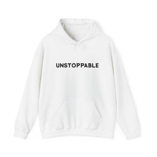 Unisex Hoodie - 'Unstoppable' Motivational Sweatshirt, Gift for Her, Him, Fitness, Everyday Wear, Cozy Layering