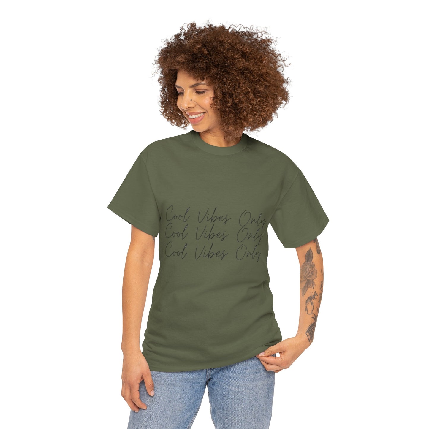 Cool Vibes Only Unisex Tee, Perfect for Casual Outings, Gifts for Friends, Summer Festivals, Relaxed Fit, Everyday Comfort