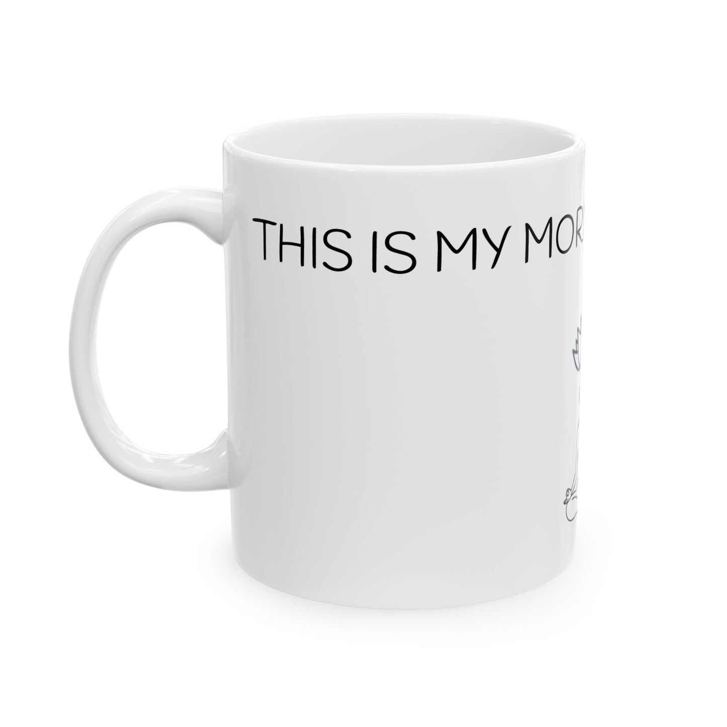 Mindful Morning Meditation Mug | Zen Coffee Cup for Yogis | Gift for Relaxation | Inspirational Tea Mug | Mindfulness Decor