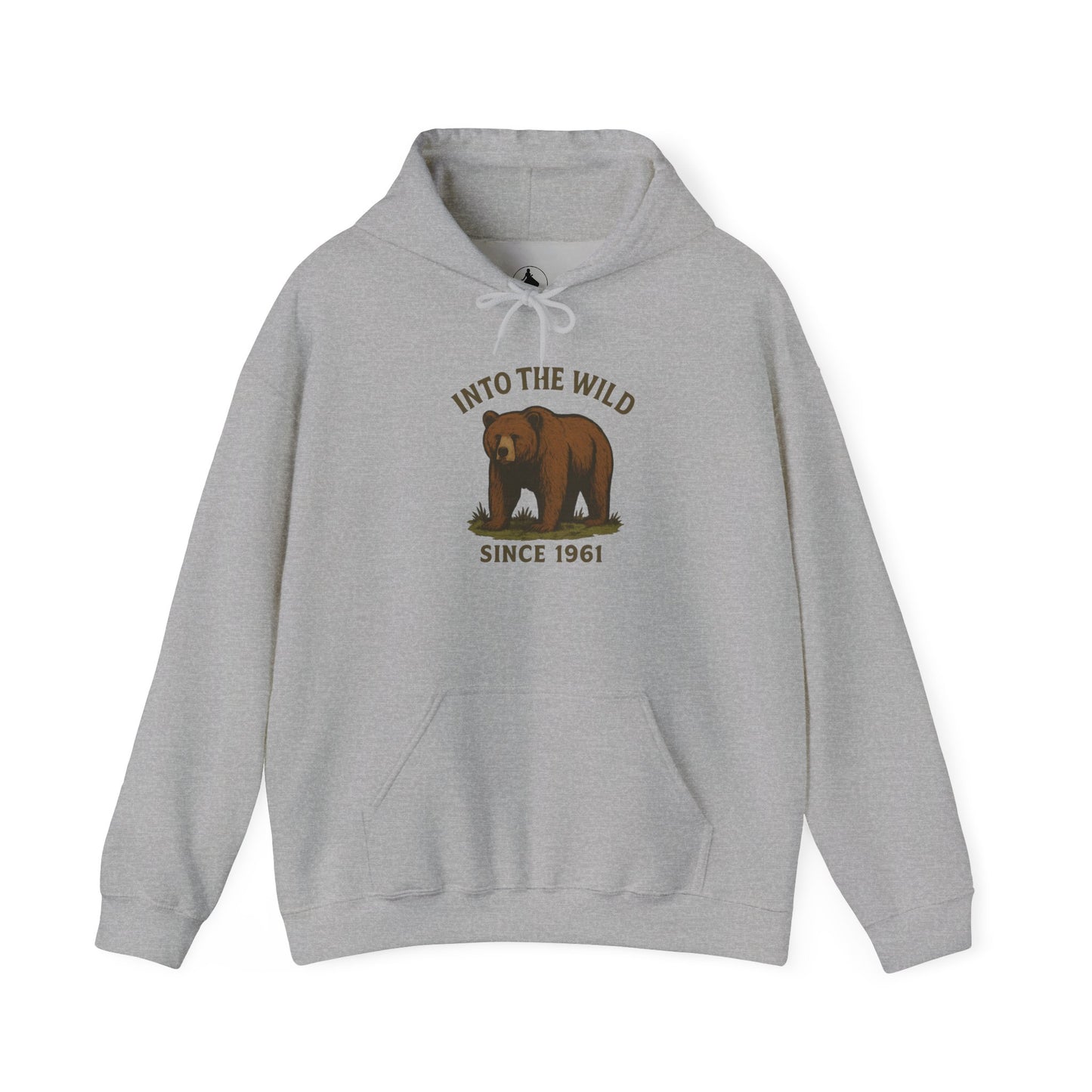 Into the Wild Bear Hoodie - Cozy Unisex Sweatshirt for Nature Lovers, Perfect Gift for Outdoor Adventures, Camping, and Wildlife Enthusiasts
