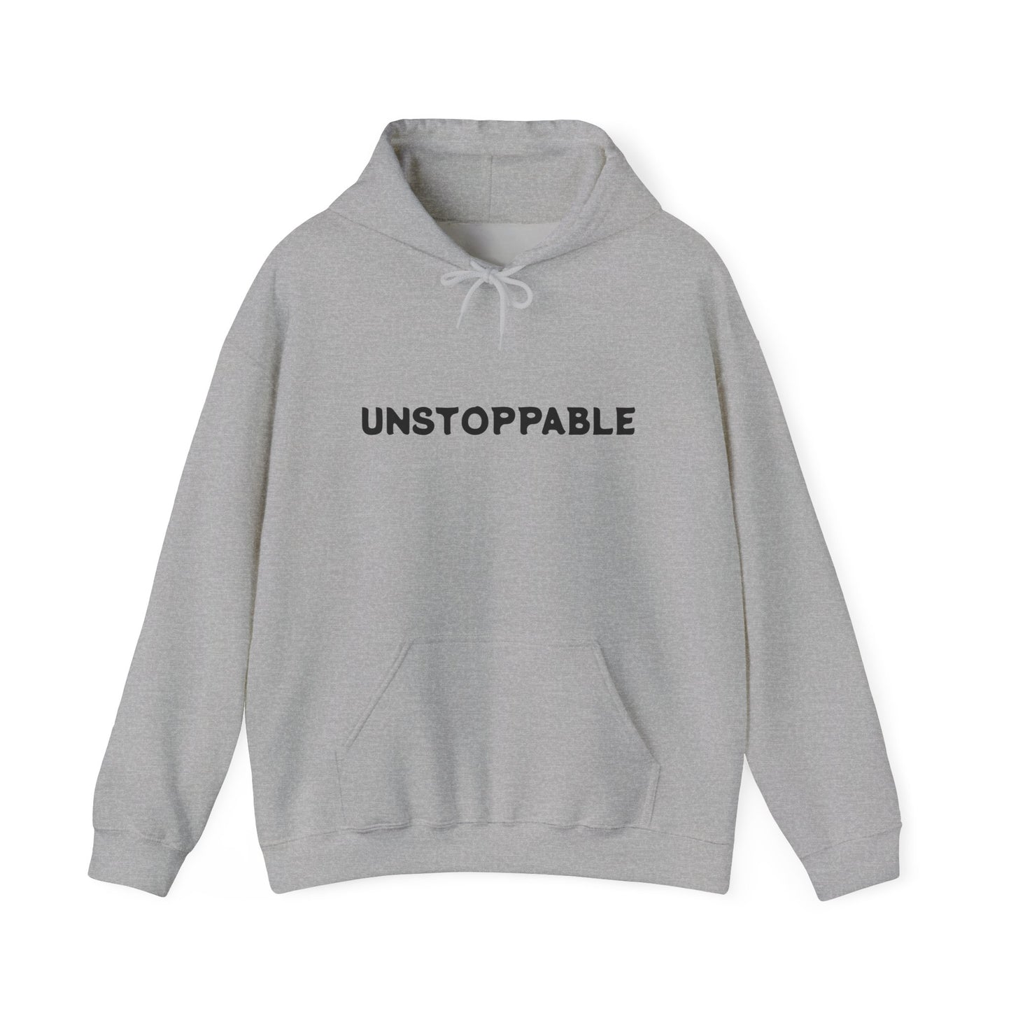 Unisex Hoodie - 'Unstoppable' Motivational Sweatshirt, Gift for Her, Him, Fitness, Everyday Wear, Cozy Layering