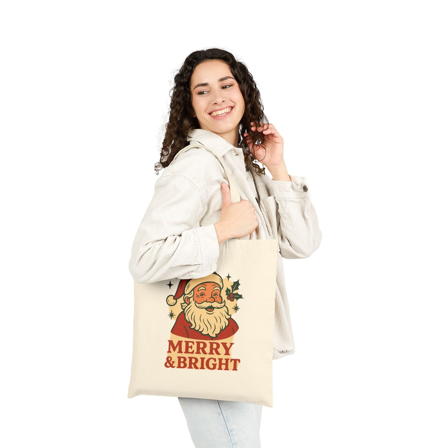 Merry & Bright Christmas Tote Bag