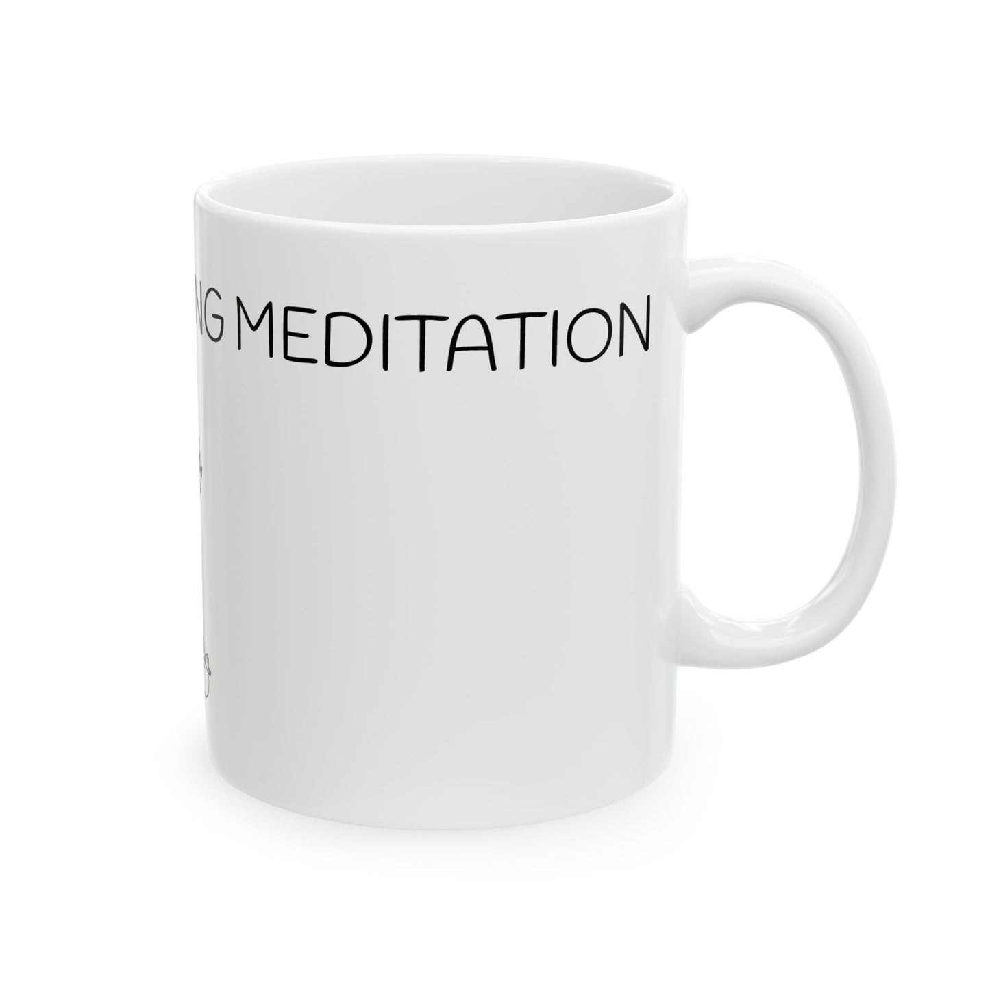 Mindful Morning Meditation Mug | Zen Coffee Cup for Yogis | Gift for Relaxation | Inspirational Tea Mug | Mindfulness Decor