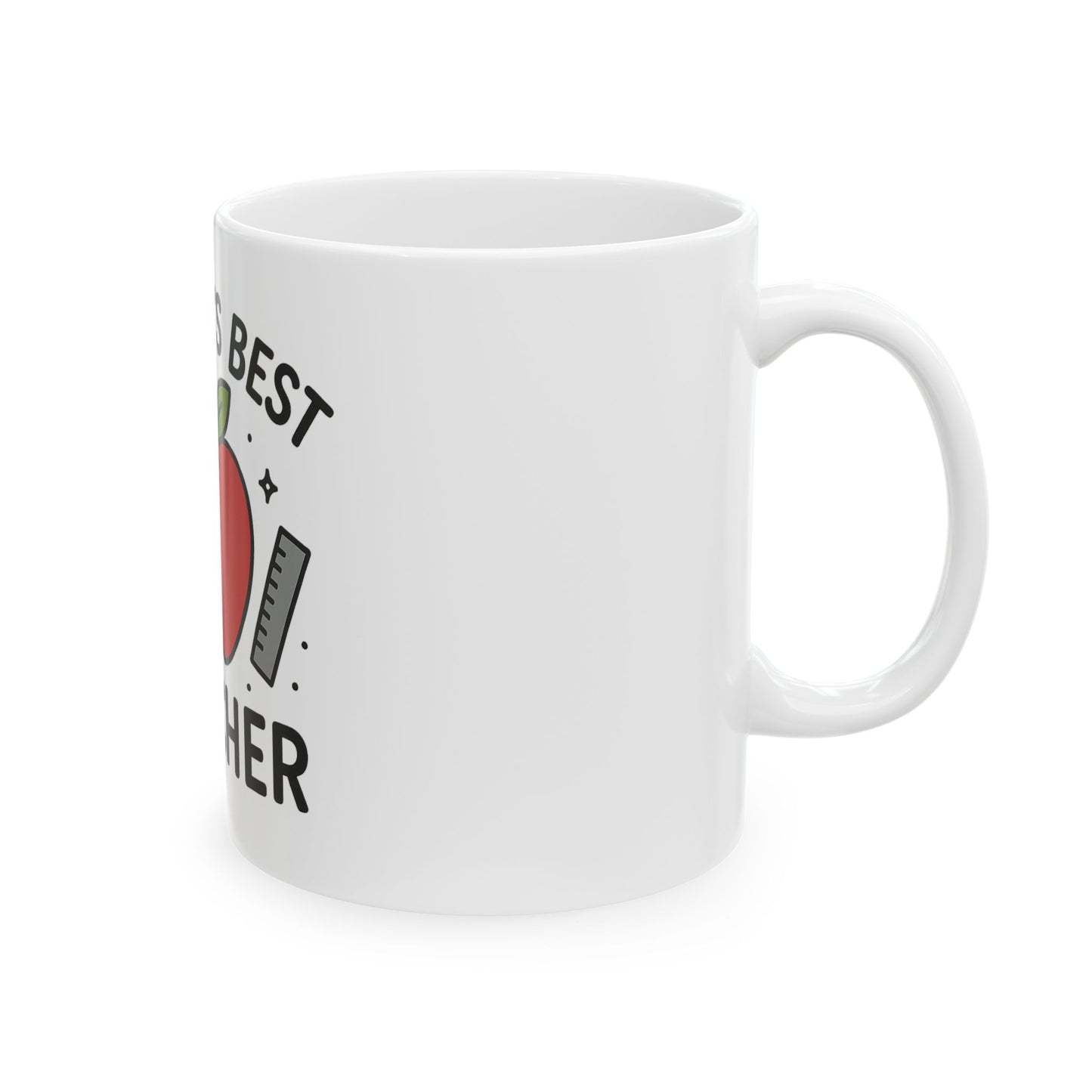 World's Best Teacher Ceramic Mug - Perfect Gift for Educators, Coffee Lovers, Teacher Appreciation