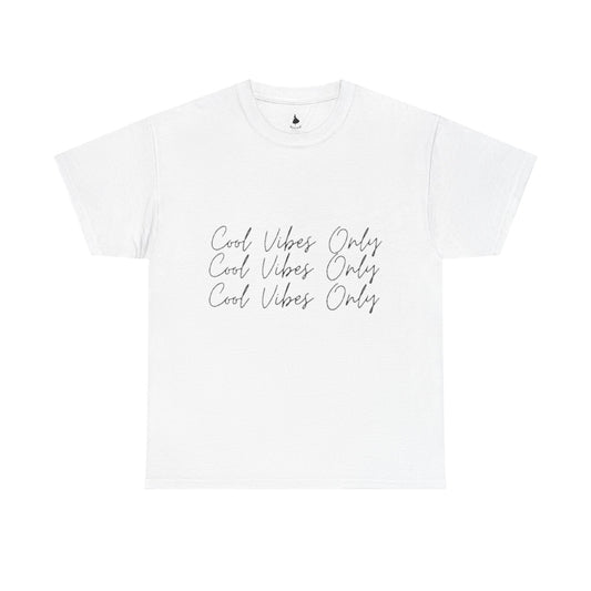 Cool Vibes Only Unisex Tee, Perfect for Casual Outings, Gifts for Friends, Summer Festivals, Relaxed Fit, Everyday Comfort