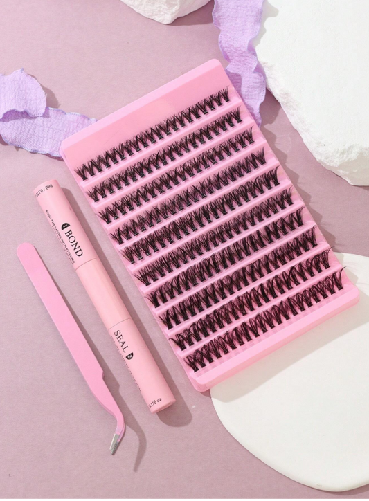 Branded Big Capacity Clustered Fluffy False Eyelashes - 30/40pcs