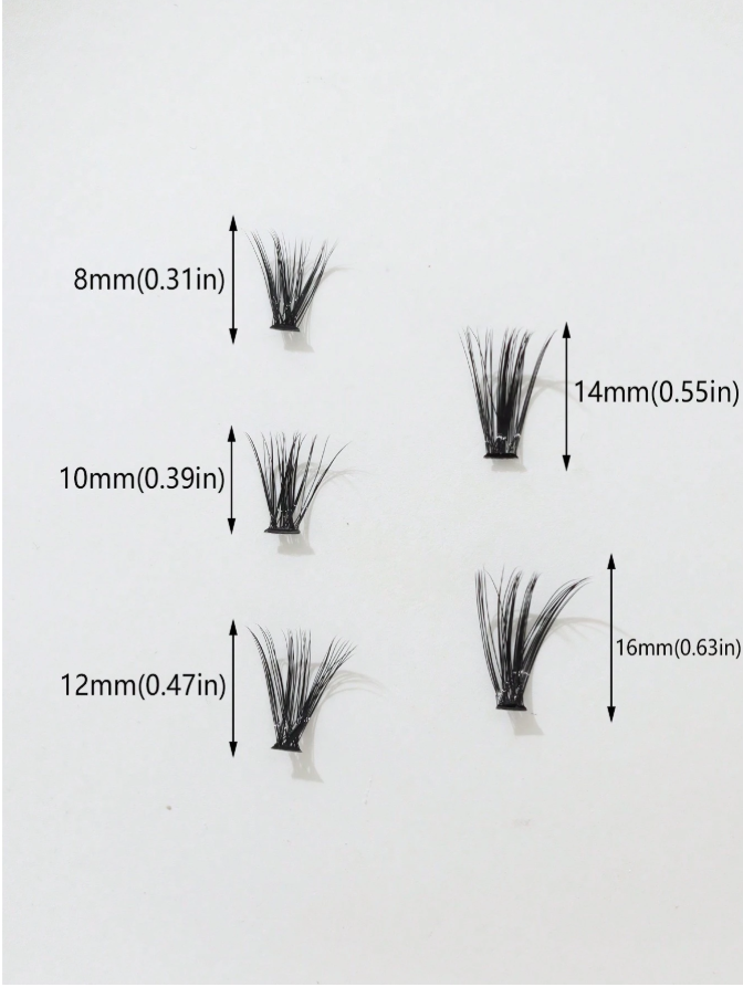 Branded Big Capacity Clustered Fluffy False Eyelashes - 30/40pcs
